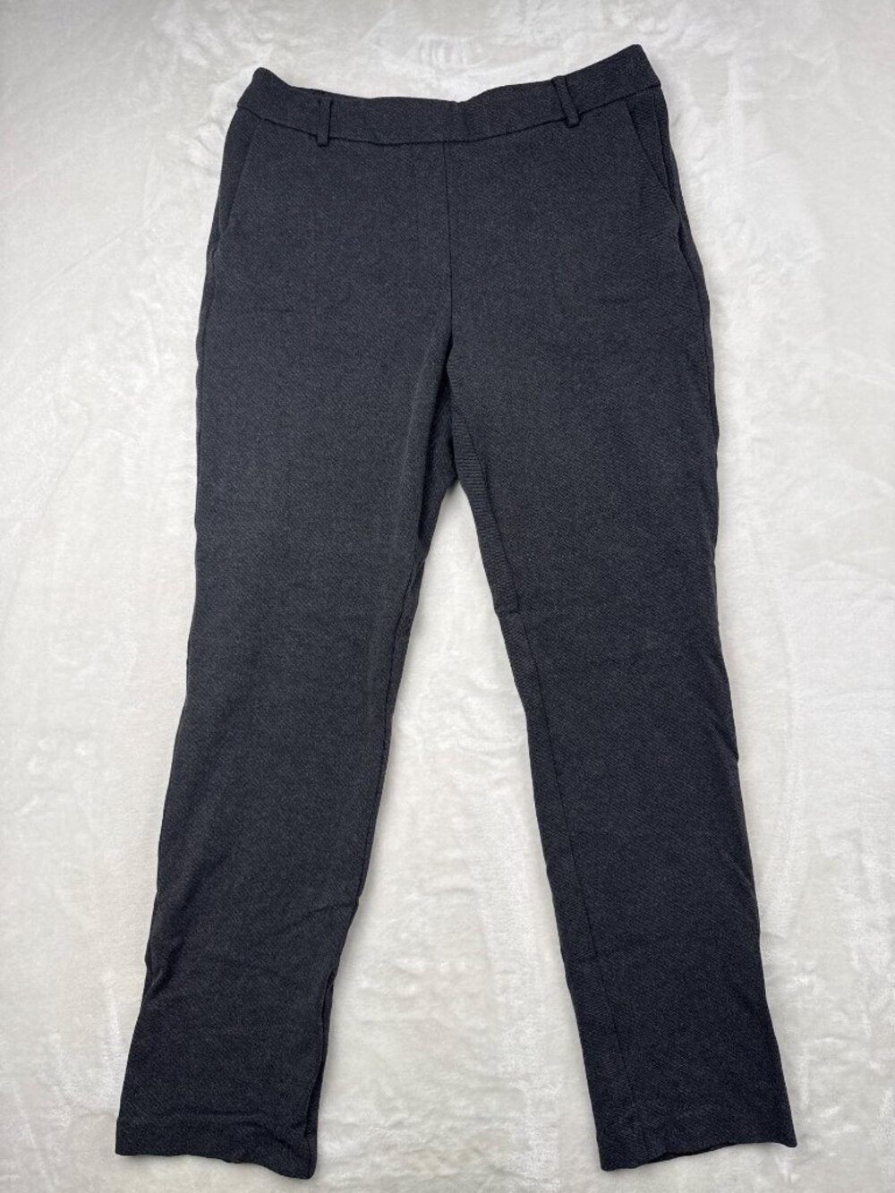 Dalia Womens Charcoal Gray Stretch Slim Fit Pants Size Medium